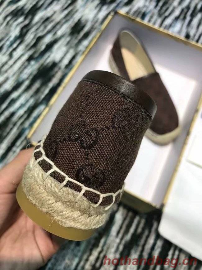 Gucci logo canvas espadrille GG1384LRF Chocolates Gucci logo canvas espadrille GG1384LRF Chocolates
