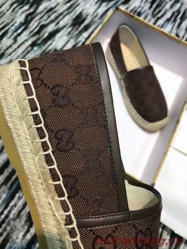 Gucci logo canvas espadrille GG1384LRF Chocolates Gucci logo canvas espadrille GG1384LRF Chocolates