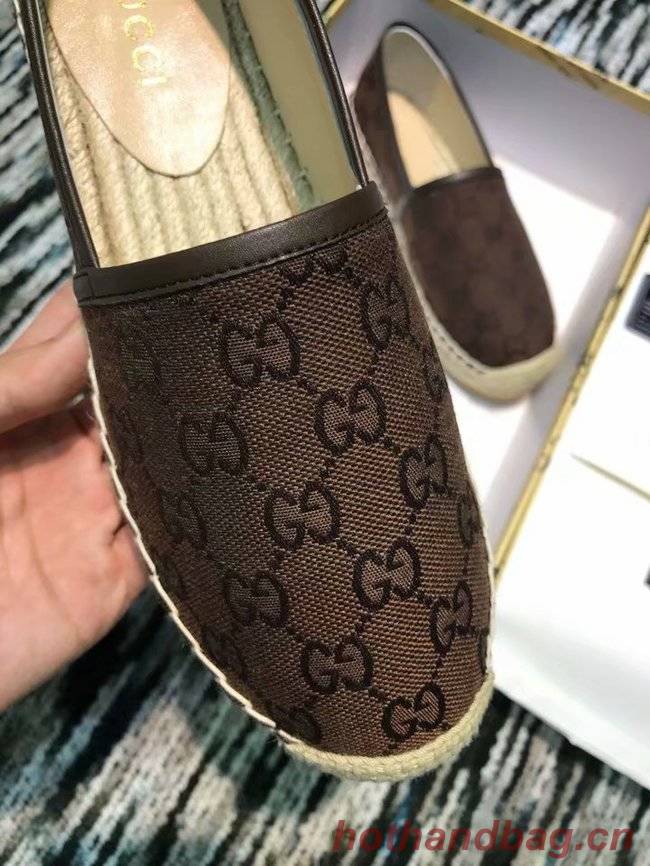 Gucci logo canvas espadrille GG1384LRF Chocolates Gucci logo canvas espadrille GG1384LRF Chocolates