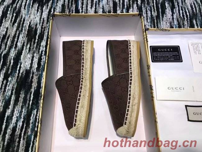 Gucci logo canvas espadrille GG1384LRF Chocolates Gucci logo canvas espadrille GG1384LRF Chocolates