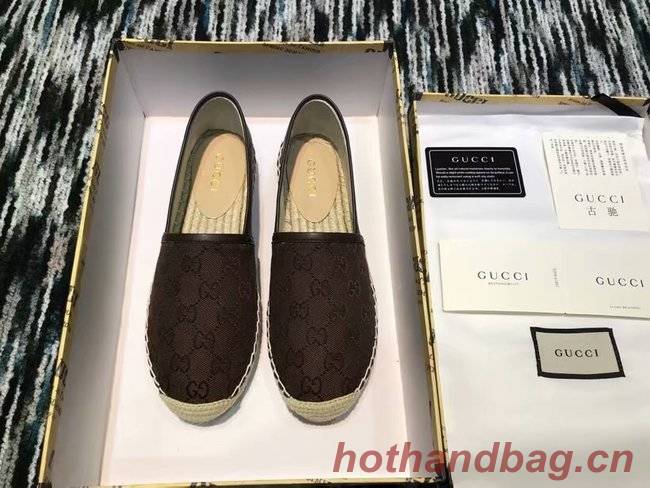Gucci logo canvas espadrille GG1384LRF Chocolates Gucci logo canvas espadrille GG1384LRF Chocolates