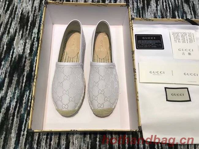 Gucci logo canvas espadrille GG1384LRF silver Gucci logo canvas espadrille GG1384LRF silver