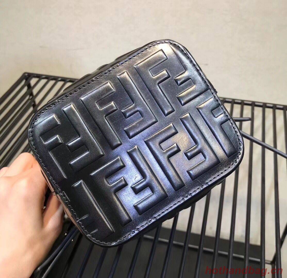 Fendi Calfskin Leather Flap TOTE Bag 3326 Black Fendi Calfskin Leather Flap TOTE Bag 3326 Black