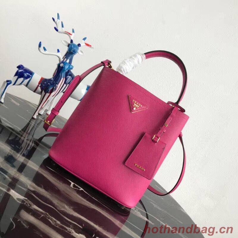 Prada Double Saffiano leather bag 1BA212 rose Prada Double Saffiano leather bag 1BA212 rose