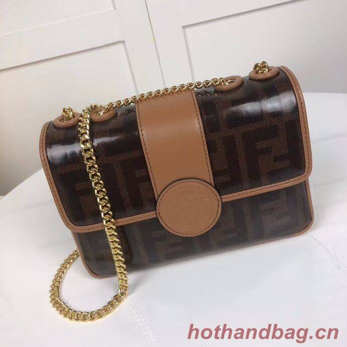 Fendi WALLET ON CHAIN 8HF836 brown Fendi WALLET ON CHAIN 8HF836 brown