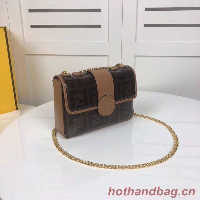 Fendi WALLET ON CHAIN 8HF836 brown Fendi WALLET ON CHAIN 8HF836 brown