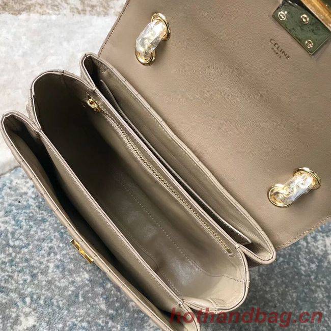 CELINE MEDIUM C BAG IN BICOLOUR QUILTED CALFSKIN CL87253 Camel CELINE MEDIUM C BAG IN BICOLOUR QUILTED CALFSKIN CL87253 Camel