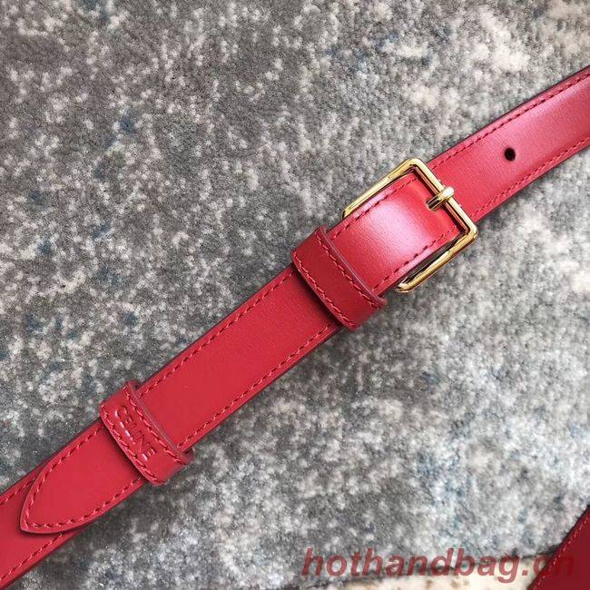 CELINE MEDIUM TRIOMPHE BAG IN SHINY CALFSKIN CL87363 RED CELINE MEDIUM TRIOMPHE BAG IN SHINY CALFSKIN CL87363 RED
