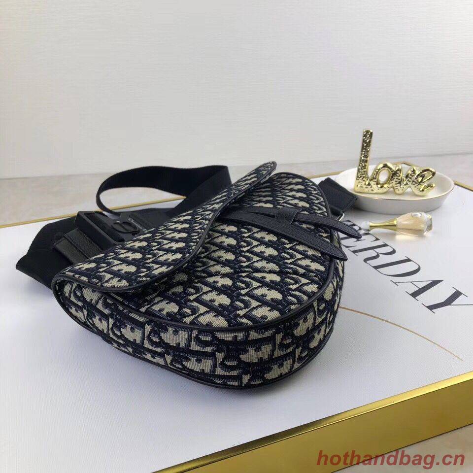 Dior Saddle Canvas Crossbody Bag M0446D Black Dior Saddle Canvas Crossbody Bag M0446D Black