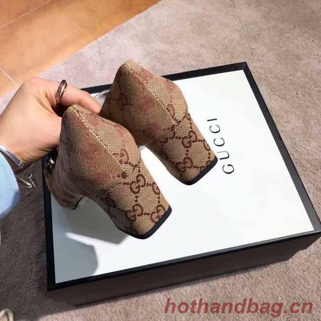 Gucci GG mid-heel pump with Double G GG1468BL Gucci GG mid-heel pump with Double G GG1468BL