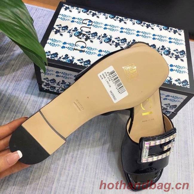 Gucci slide with crystal G GG1470BL-1 Gucci slide with crystal G GG1470BL-1