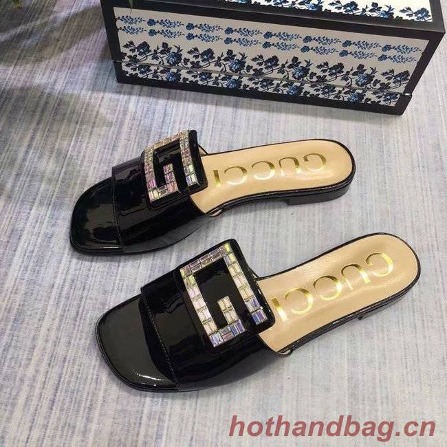 Gucci slide with crystal G GG1470BL-1 Gucci slide with crystal G GG1470BL-1