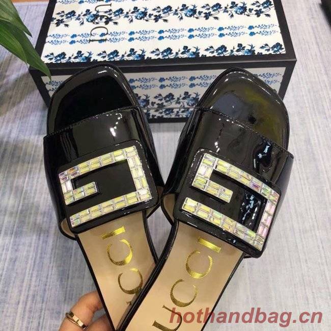 Gucci slide with crystal G GG1470BL-1 Gucci slide with crystal G GG1470BL-1