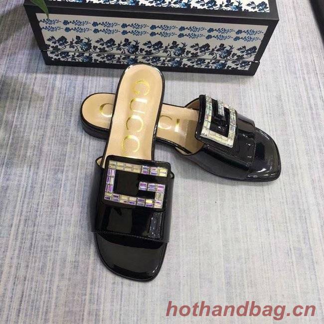 Gucci slide with crystal G GG1470BL-1 Gucci slide with crystal G GG1470BL-1