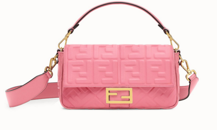 FENDI BAGUETTE Mini Shoulder Bag 8BS017 pink FENDI BAGUETTE Mini Shoulder Bag 8BS017 pink