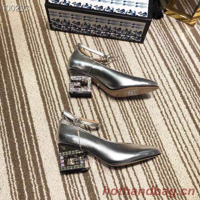 Gucci GG mid-heel pump with Double G GG1480BL-1 Gucci GG mid-heel pump with Double G GG1480BL-1