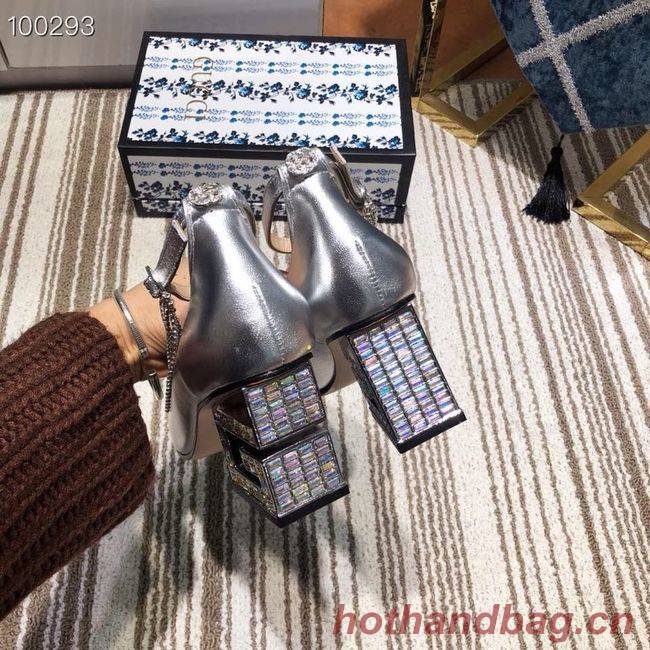 Gucci GG mid-heel pump with Double G GG1480BL-1 Gucci GG mid-heel pump with Double G GG1480BL-1