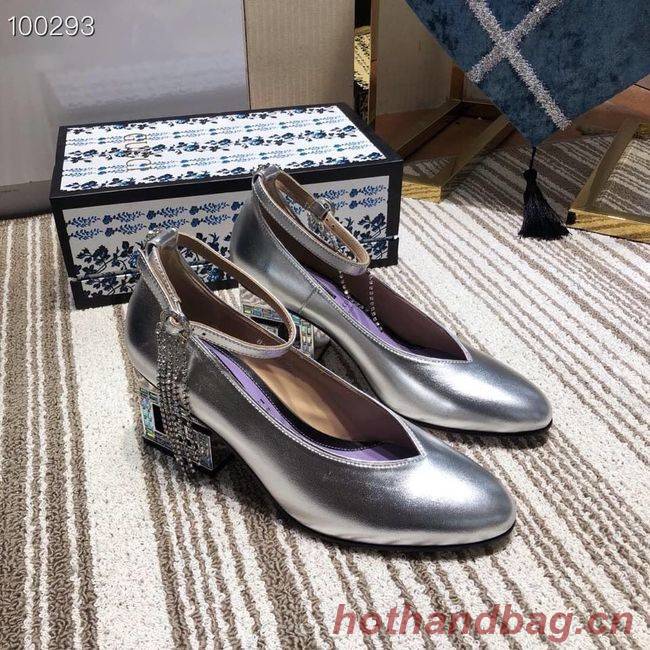 Gucci GG mid-heel pump with Double G GG1480BL-1 Gucci GG mid-heel pump with Double G GG1480BL-1