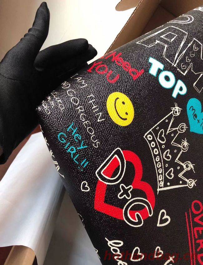 Dolce & Gabbana Calfskin Tote Bags 4116 black Dolce & Gabbana Calfskin Tote Bags 4116 black