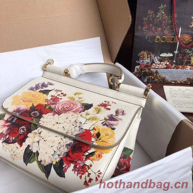 Dolce & Gabbana SICILY Bag Calfskin Leather 4136-3 white Dolce & Gabbana SICILY Bag Calfskin Leather 4136-3 white