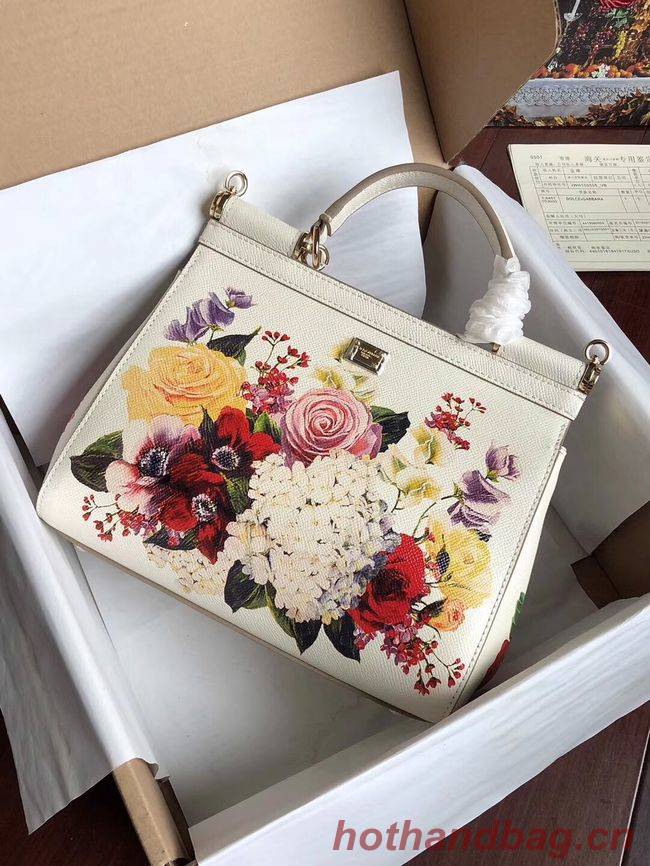 Dolce & Gabbana SICILY Bag Calfskin Leather 4136-3 white Dolce & Gabbana SICILY Bag Calfskin Leather 4136-3 white