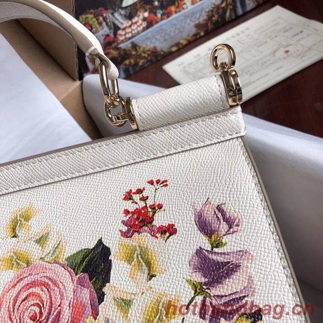 Dolce & Gabbana SICILY Bag Calfskin Leather 4136-3 white Dolce & Gabbana SICILY Bag Calfskin Leather 4136-3 white