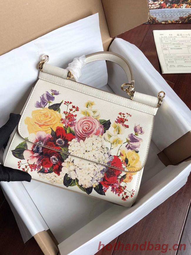 Dolce & Gabbana SICILY Bag Calfskin Leather 4136-3 white Dolce & Gabbana SICILY Bag Calfskin Leather 4136-3 white