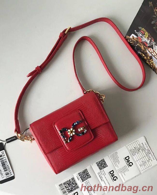 Dolce & Gabbana Calfskin Leather shoulder bag 5568 red Dolce & Gabbana Calfskin Leather shoulder bag 5568 red