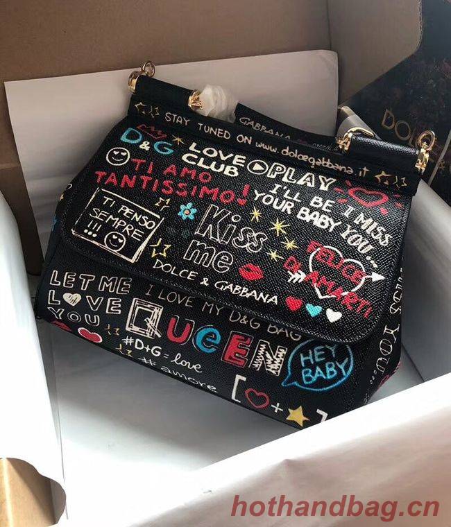 Dolce & Gabbana SICILY Bag Calfskin Leather 4136-16 Dolce & Gabbana SICILY Bag Calfskin Leather 4136-16