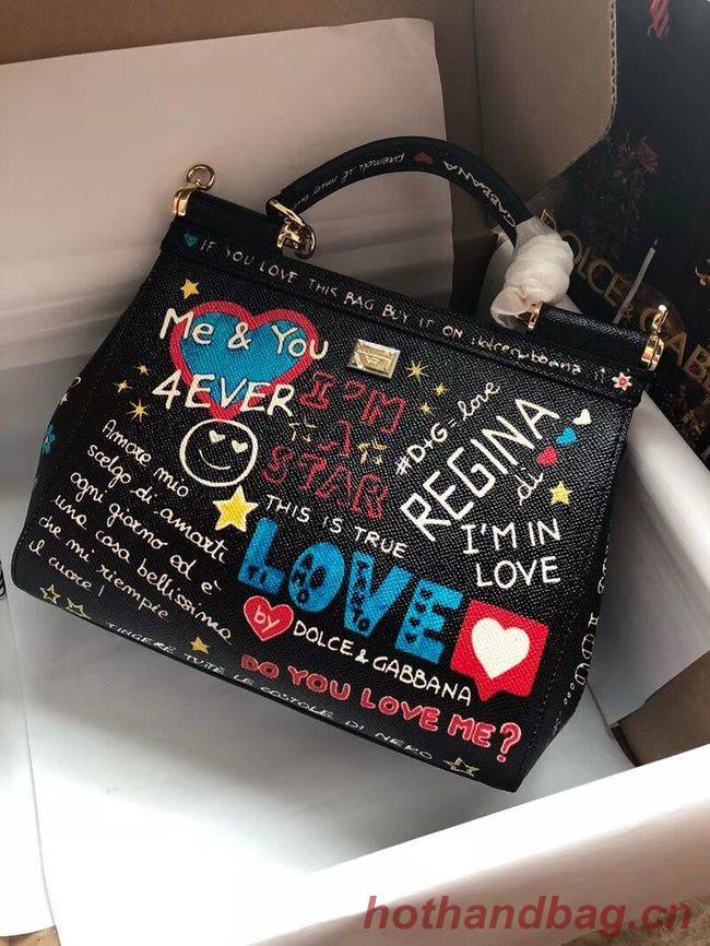 Dolce & Gabbana SICILY Bag Calfskin Leather 4136-16 Dolce & Gabbana SICILY Bag Calfskin Leather 4136-16