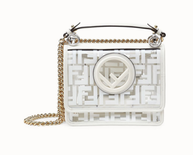 Fendi KAN I F SMALLPU tote bag 8BT286A7T white Fendi KAN I F SMALLPU tote bag 8BT286A7T white