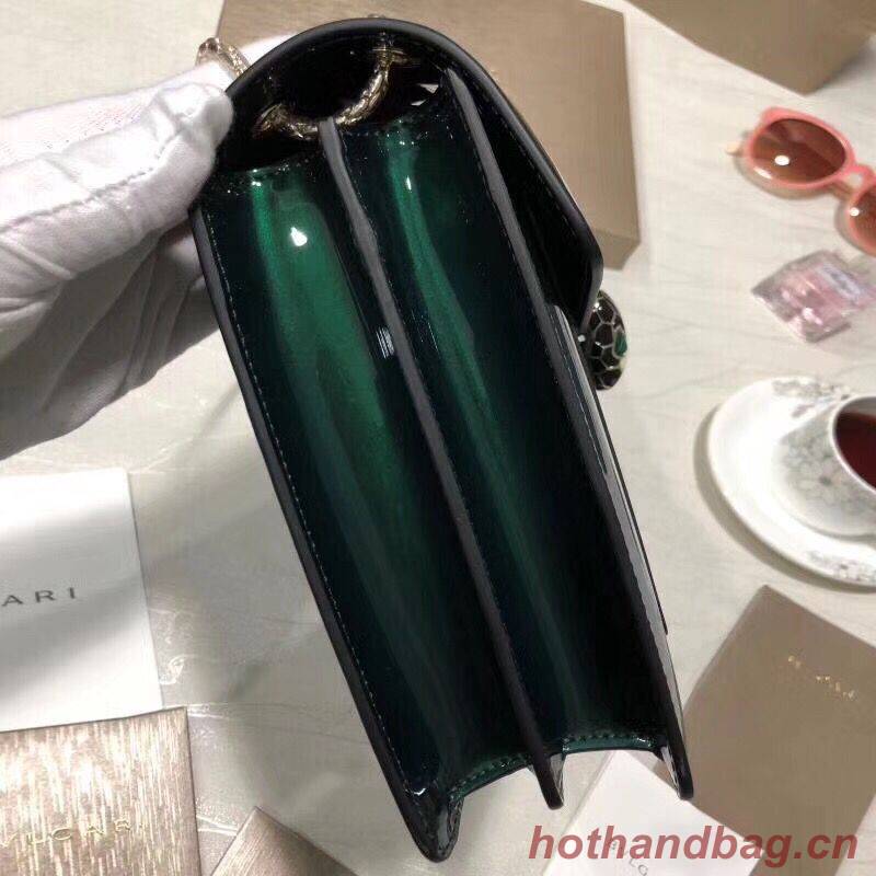 BVLGARI Serpenti Forever leather shoulder bag 35108 Green BVLGARI Serpenti Forever leather shoulder bag 35108 Green