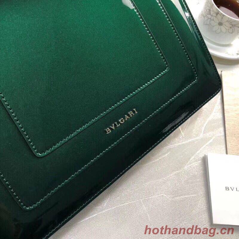 BVLGARI Serpenti Forever leather shoulder bag 35108 Green BVLGARI Serpenti Forever leather shoulder bag 35108 Green