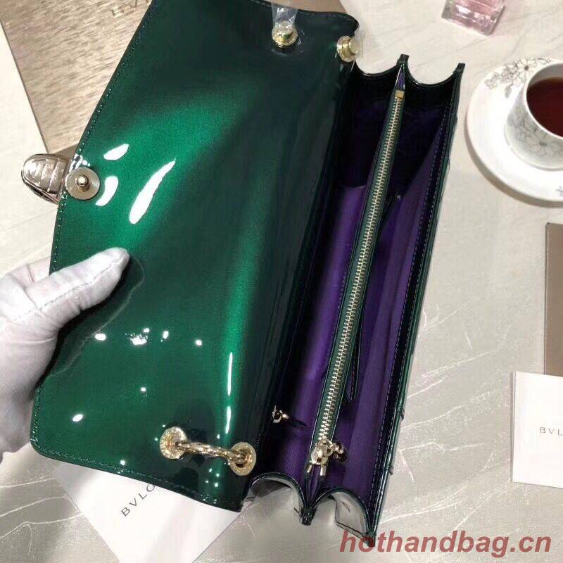 BVLGARI Serpenti Forever leather shoulder bag 35108 Green BVLGARI Serpenti Forever leather shoulder bag 35108 Green