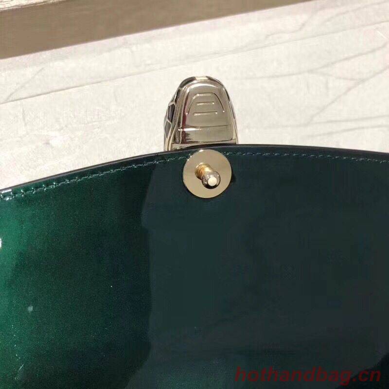 BVLGARI Serpenti Forever leather shoulder bag 35108 Green BVLGARI Serpenti Forever leather shoulder bag 35108 Green