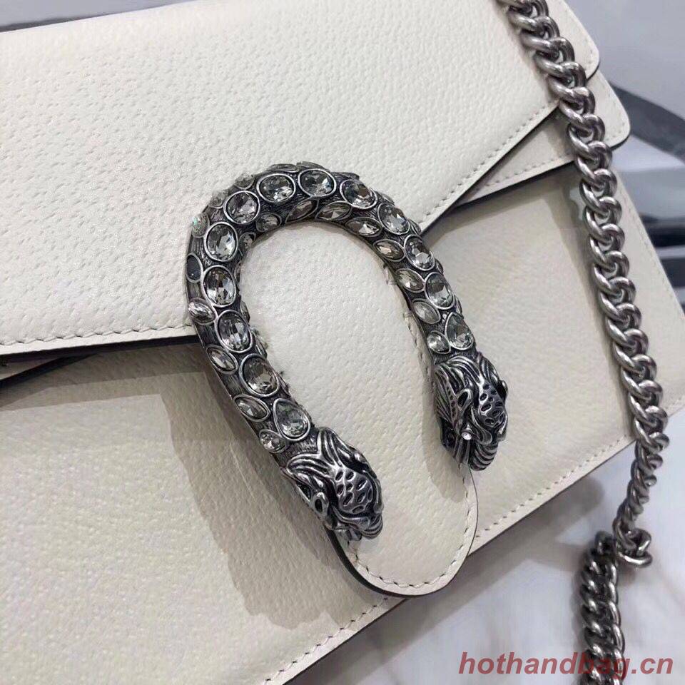 Gucci Dionysus Blooms Leather Shoulder Bag 400249 White Gucci Dionysus Blooms Leather Shoulder Bag 400249 White