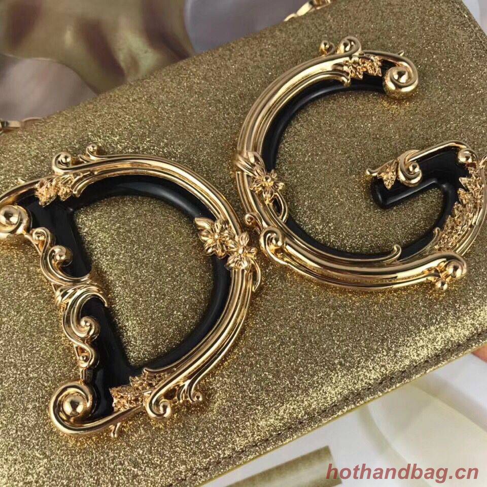 Dolce & Gabbana Original Leather Shoulder Bag BB6315 Gold Dolce & Gabbana Original Leather Shoulder Bag BB6315 Gold