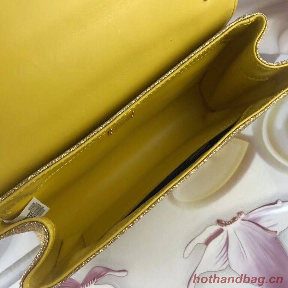 Dolce & Gabbana Original Leather Shoulder Bag BB6315 Gold Dolce & Gabbana Original Leather Shoulder Bag BB6315 Gold