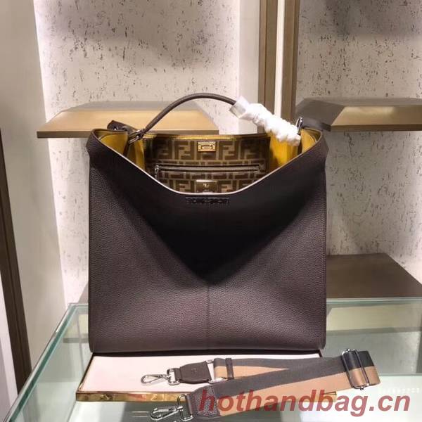Fendi PEEKABOO X-LITE Brown leather bag 8BN304B Fendi PEEKABOO X-LITE Brown leather bag 8BN304B
