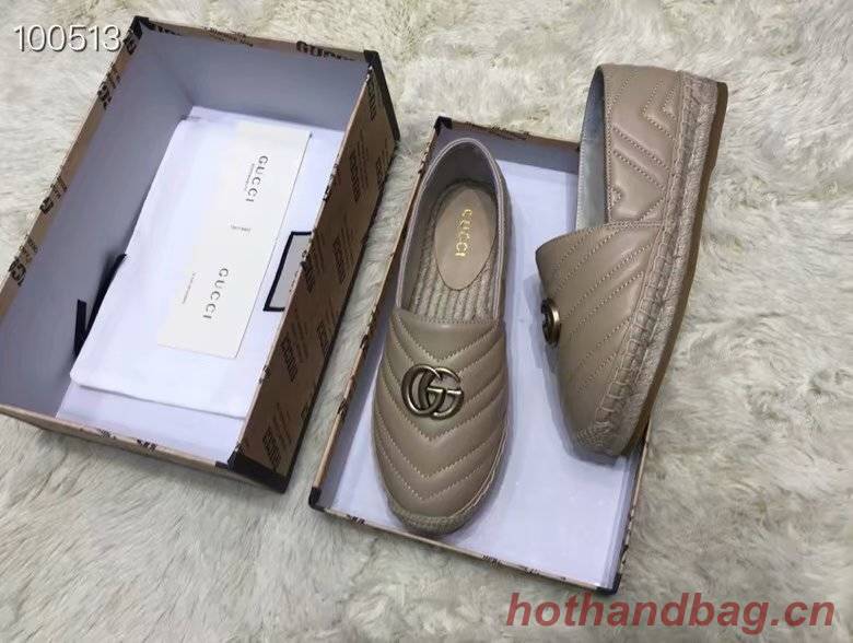 Gucci Leather espadrille with Double G GG1506LRF Dusty pink Gucci Leather espadrille with Double G GG1506LRF Dusty pink