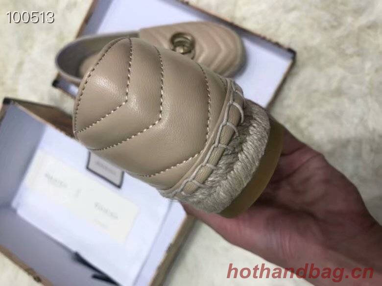 Gucci Leather espadrille with Double G GG1506LRF Dusty pink Gucci Leather espadrille with Double G GG1506LRF Dusty pink