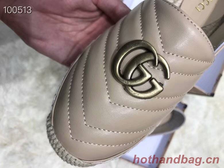 Gucci Leather espadrille with Double G GG1506LRF Dusty pink Gucci Leather espadrille with Double G GG1506LRF Dusty pink