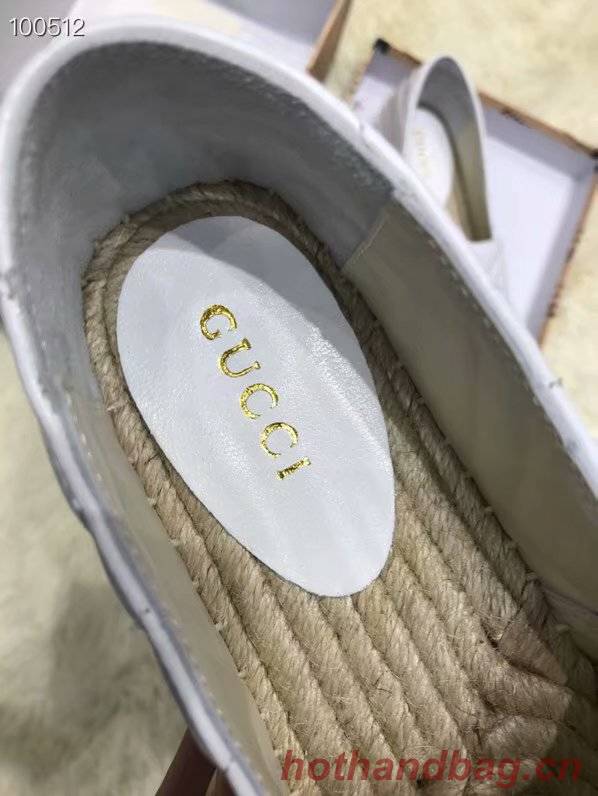 Gucci Leather espadrille with Double G GG1506LRF white Gucci Leather espadrille with Double G GG1506LRF white