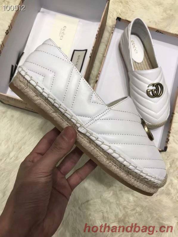 Gucci Leather espadrille with Double G GG1506LRF white Gucci Leather espadrille with Double G GG1506LRF white