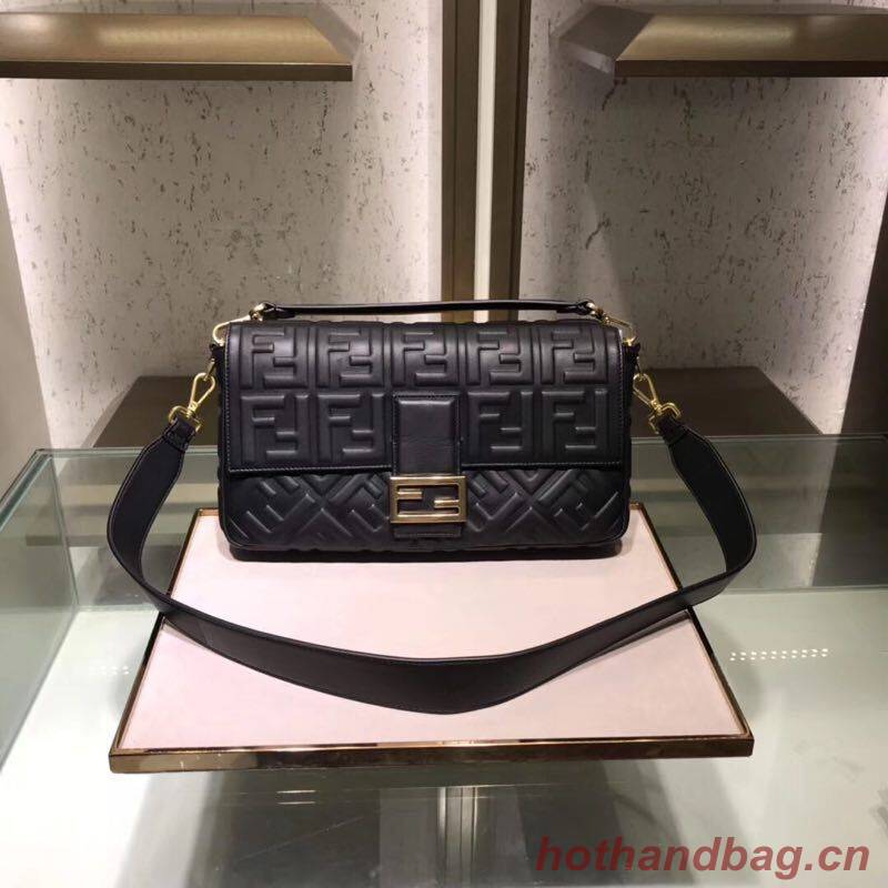 FENDI BAGUETTE large Shoulder Bag 8BR771A black FENDI BAGUETTE large Shoulder Bag 8BR771A black