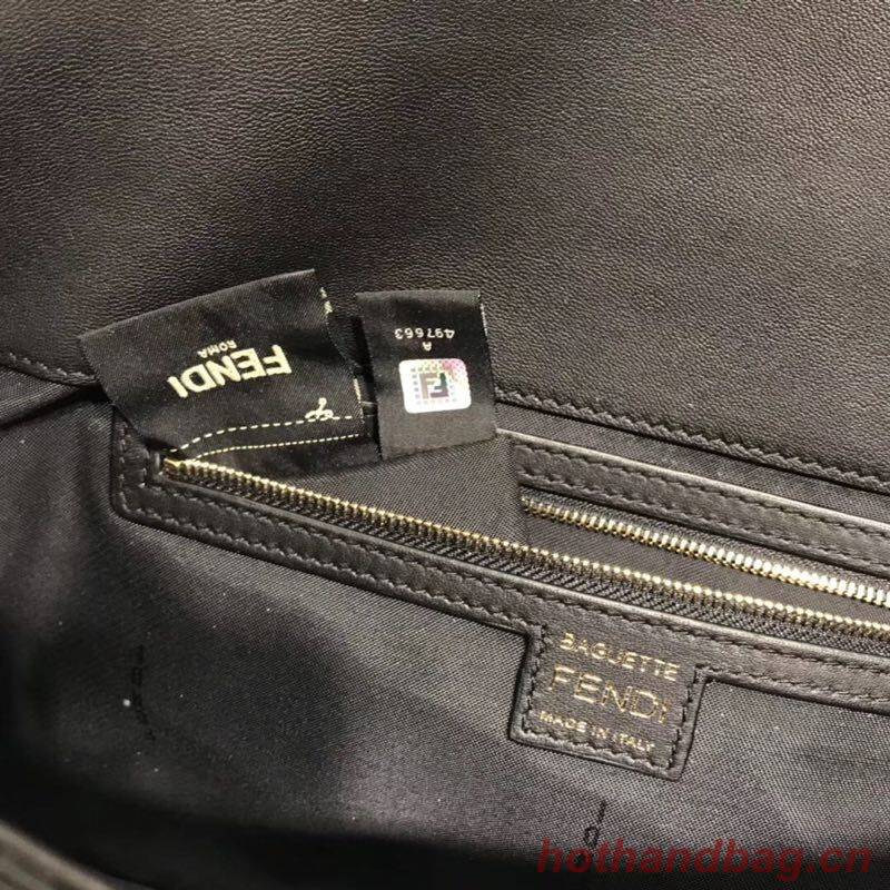 FENDI BAGUETTE large Shoulder Bag 8BR771A black FENDI BAGUETTE large Shoulder Bag 8BR771A black