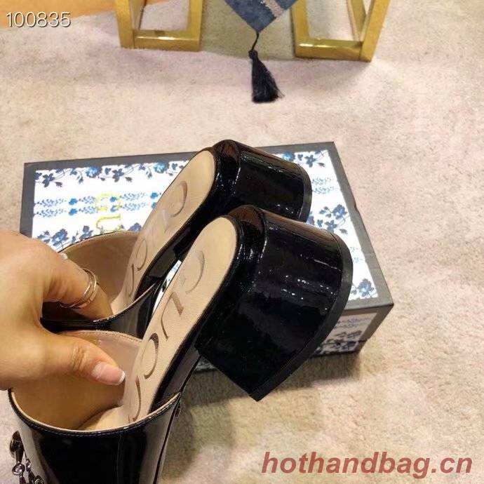 Gucci lady slippers GG1501BL-1 5CM height Gucci lady slippers GG1501BL-1 5CM height