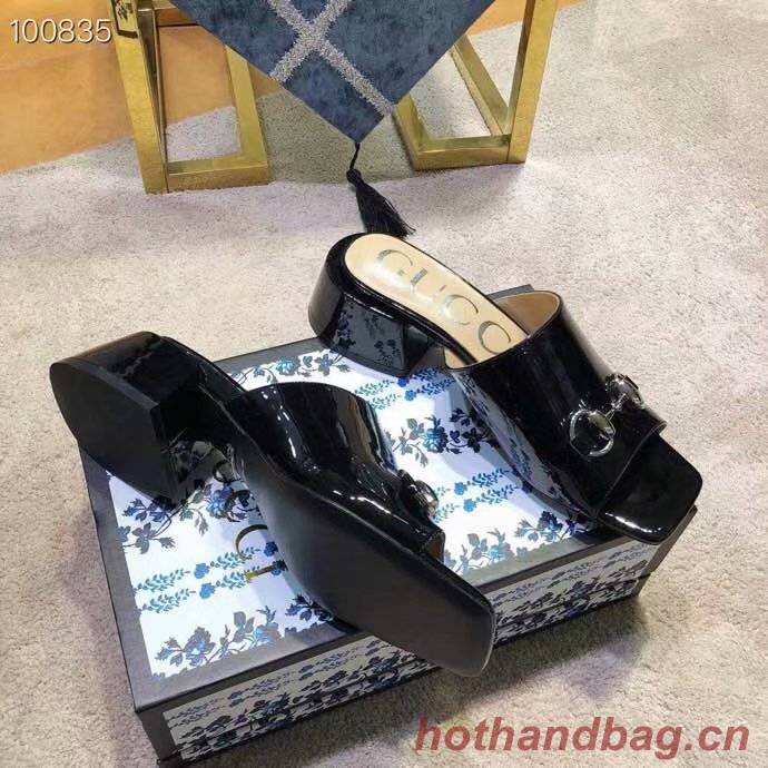 Gucci lady slippers GG1501BL-1 5CM height Gucci lady slippers GG1501BL-1 5CM height