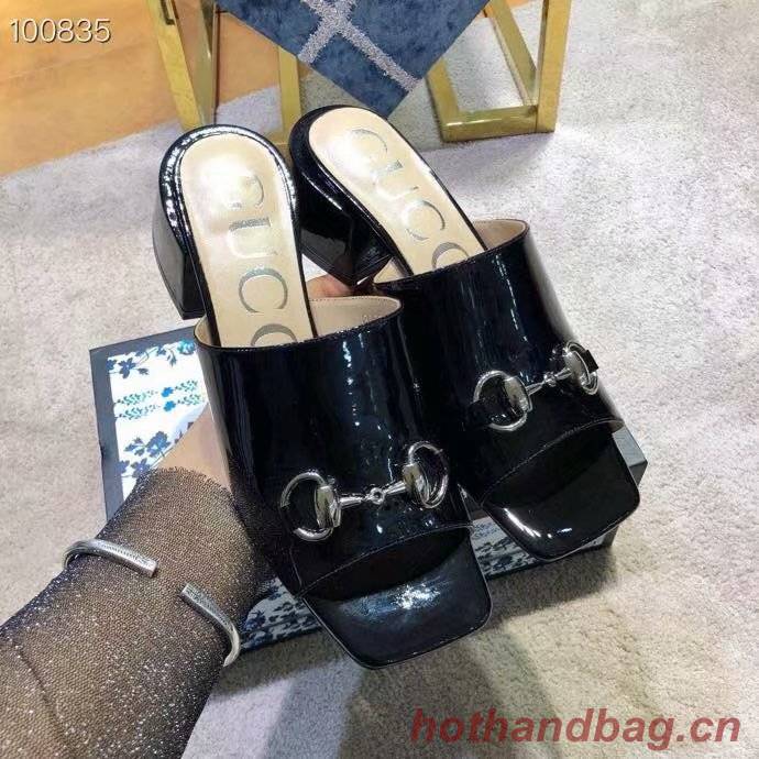 Gucci lady slippers GG1501BL-1 5CM height Gucci lady slippers GG1501BL-1 5CM height