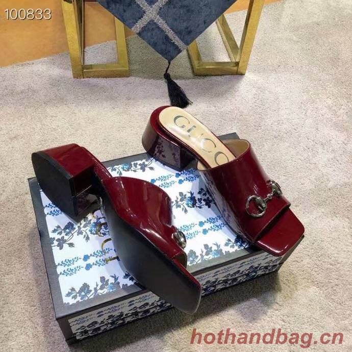 Gucci lady slippers GG1501BL-3 5CM height Gucci lady slippers GG1501BL-3 5CM height